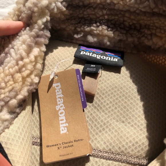 **SOLD** NWT Patagonia Classic Retro-X Fleece Jacket - Space Dye Oatmeal - Picture 6 of 10